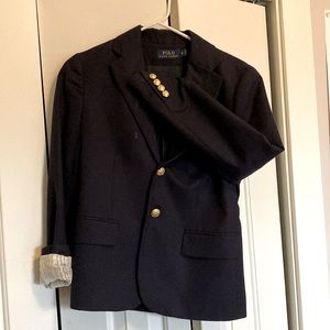 Womens Navy Polo Ralph Lauren Blazer - size 4
